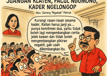 Gareng Petruk Ngeluruk Graha Bung Karno: Konsolidasi PDI Perjuangan Klaten, Pacul Ngomong, Kader Ngelongop
