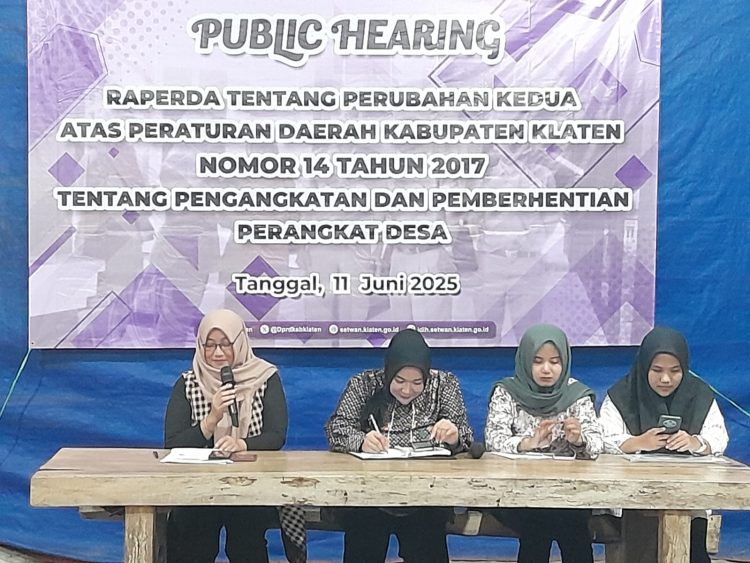 DPRD Klaten Gelar Public Hearing: Perangkat Desa Mau Diganti, Semoga Tak Ganti Warna tapi Tetap Pelayan Warga!