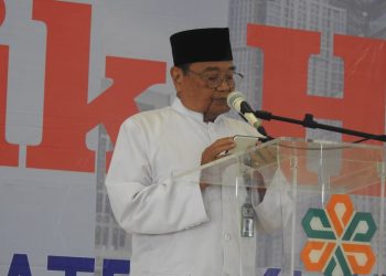 Ketua Umum Majelis Ulama Indonesia ( MUI ) Kabupaten Klaten KH Hartoyo menyampaikan bahwa kolaborasi antara MUI dengan BAZNAS Klaten dimaksudkan untuk kemaslahatan umat. Dok. MUI Klaten