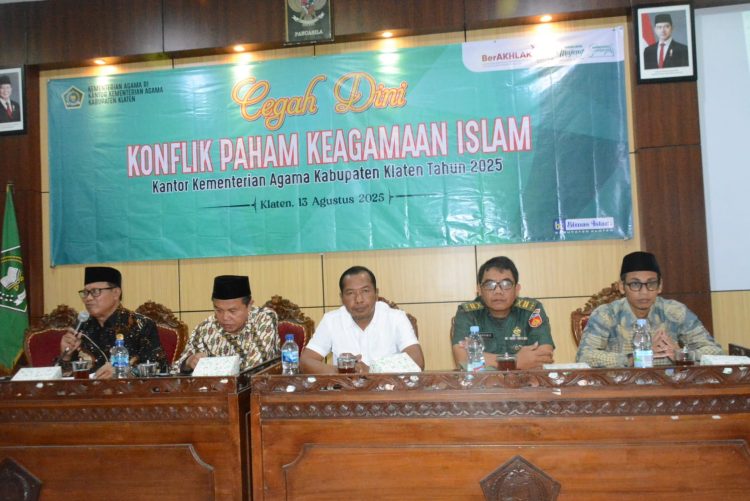 Kemenag Klaten Gelar Dialog Cegah Dini Konflik Paham Keagamaan Islam